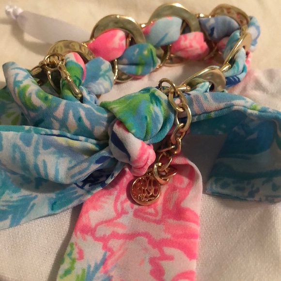 Lilly Pulitzer fabric bracelet - Picture 2 of 2